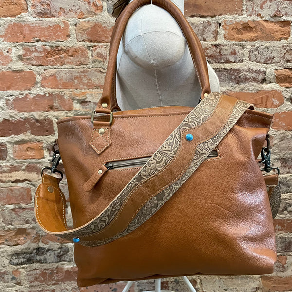 MYRA Vintage Cottagecore Leather & Hairon Bag