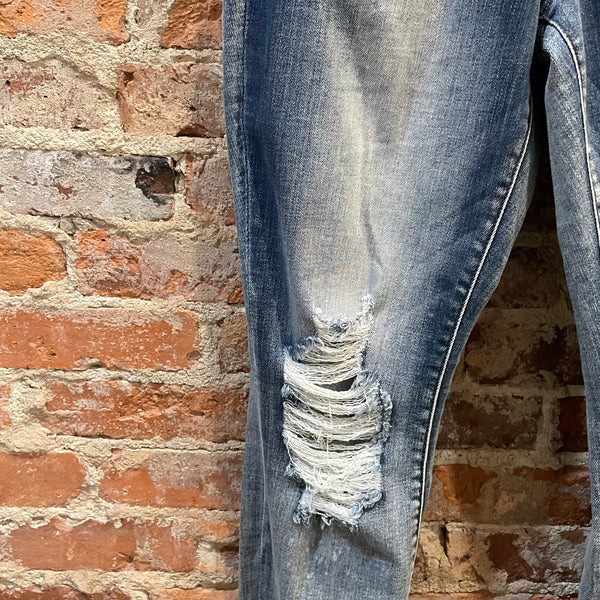 JB Light Wash Boyfriend Fit Jeans With Holes