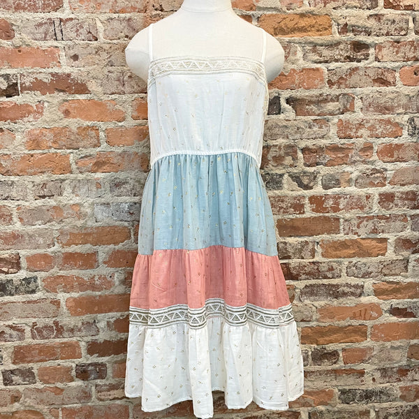 BOHERA Judith Anne Color Stripe Babydoll Dress