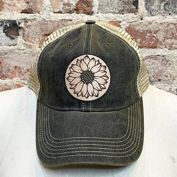 VINTAGE Sunflower Hat