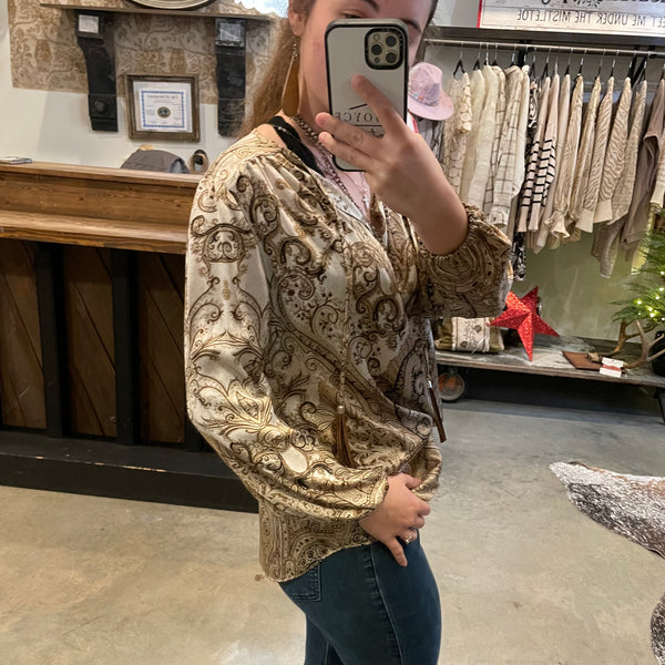 Paisley Silk Blouse