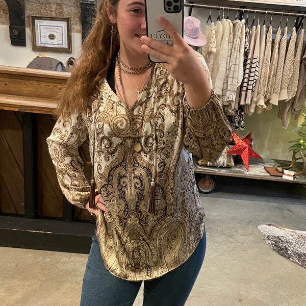 Paisley Silk Blouse