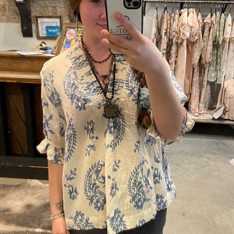 Blue Willow Top