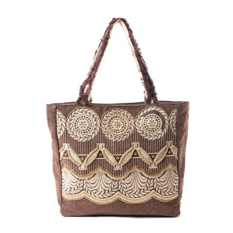 MYRA Antique Medallion Market Tote Bag