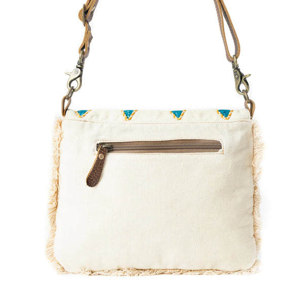 MYRA Teal Peaks Crossbody Bag