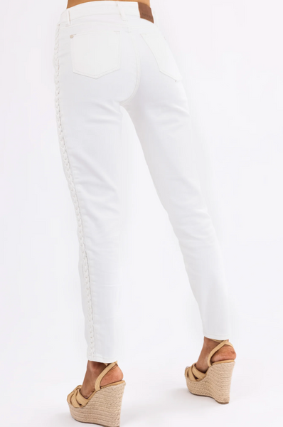 JUDY BLUES Braided Jeans