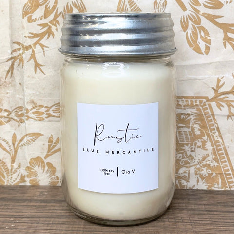 RUSTIC BLUE CANDLE - Sweet Ora V