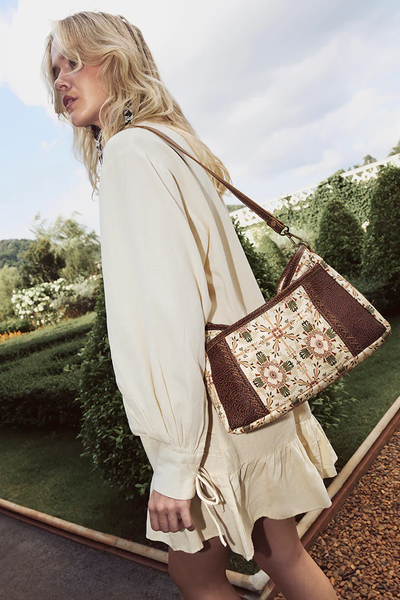 Wildflower Scroll Crossbody Bag